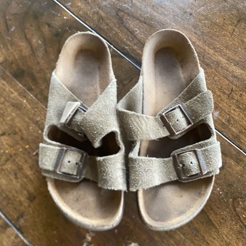 Birkenstock sandles size 36, suede, taupe